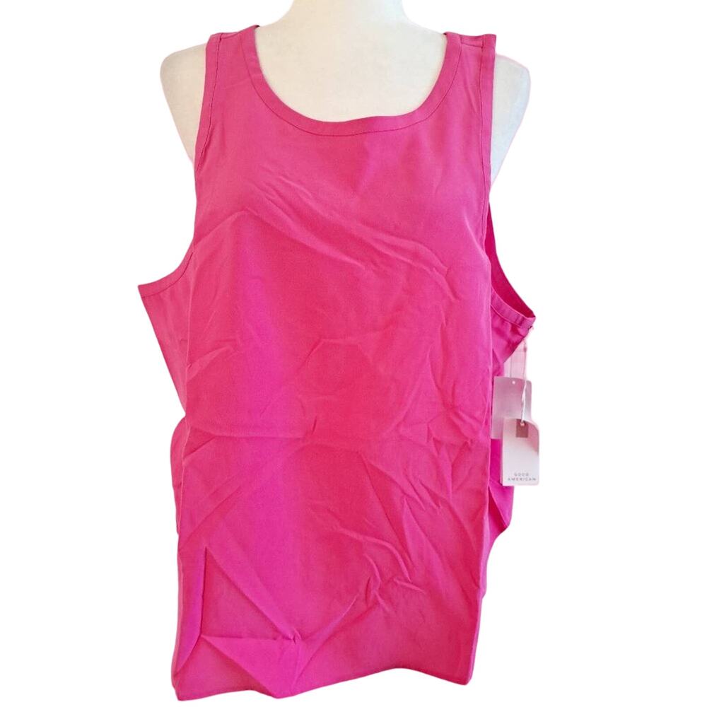 Good American Cut In Woven Tank